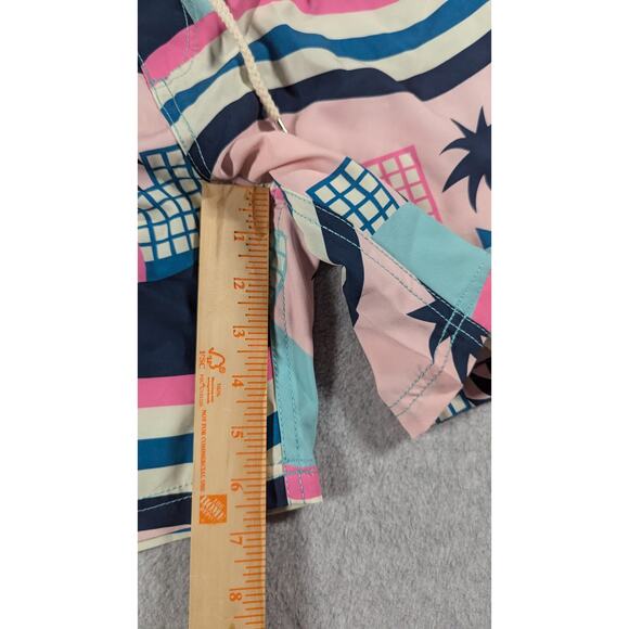 Duvin Men Swim Trunks‎ Large Shorts Retro Theme Beach 6.5" Inseam Unlined Beach - Picture 7 of 8